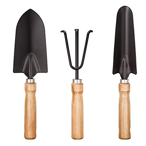 Garden Tool Set 3 Piece Aluminum Lightweight Gardening Tools with
