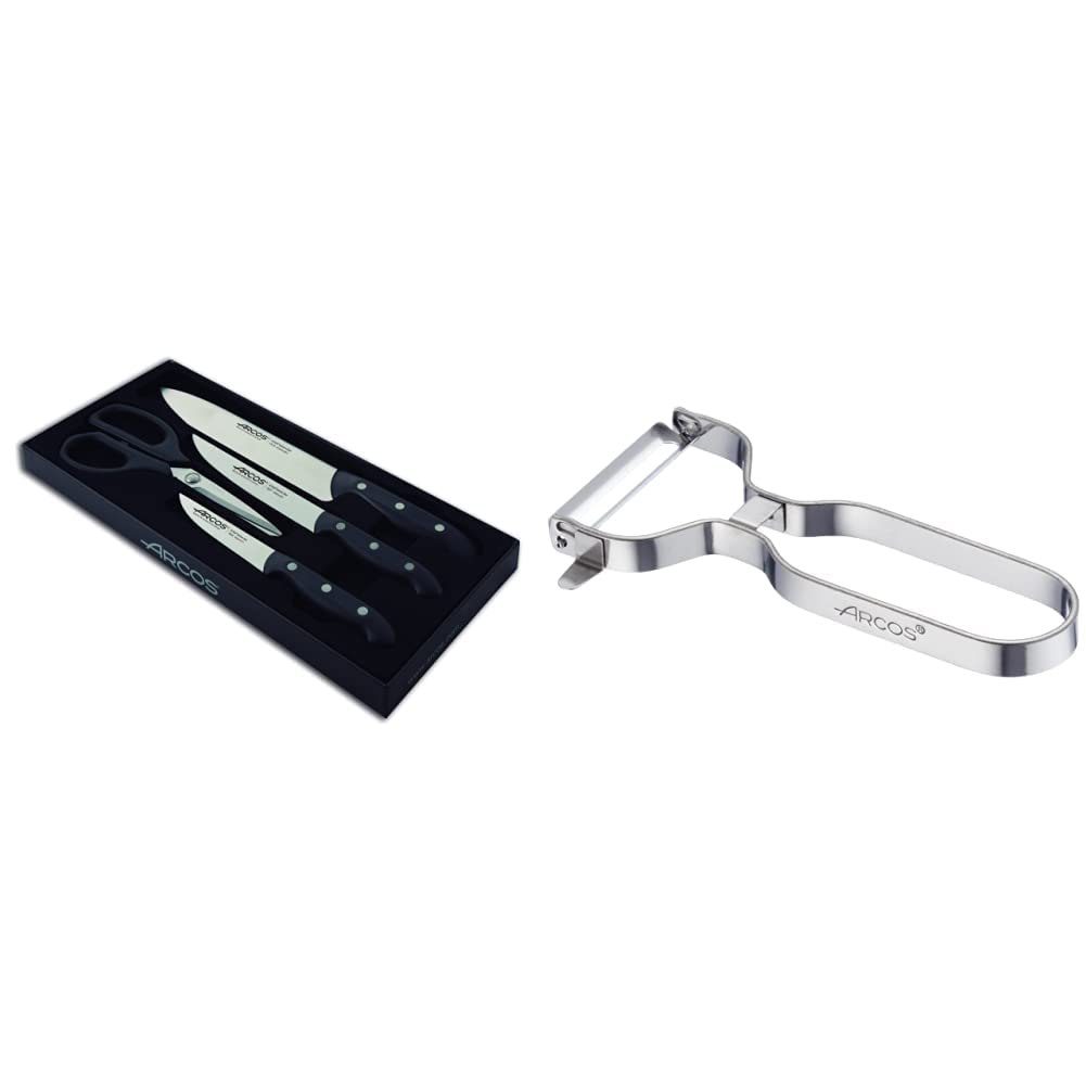 Arcos-Serie-Maitre-Juego-Cuchillos-de-Cocina-4-piezas-Hoja-de-Acero-Inoxidable-NITRUM-Mango-de-Polipropileno-Gadgets