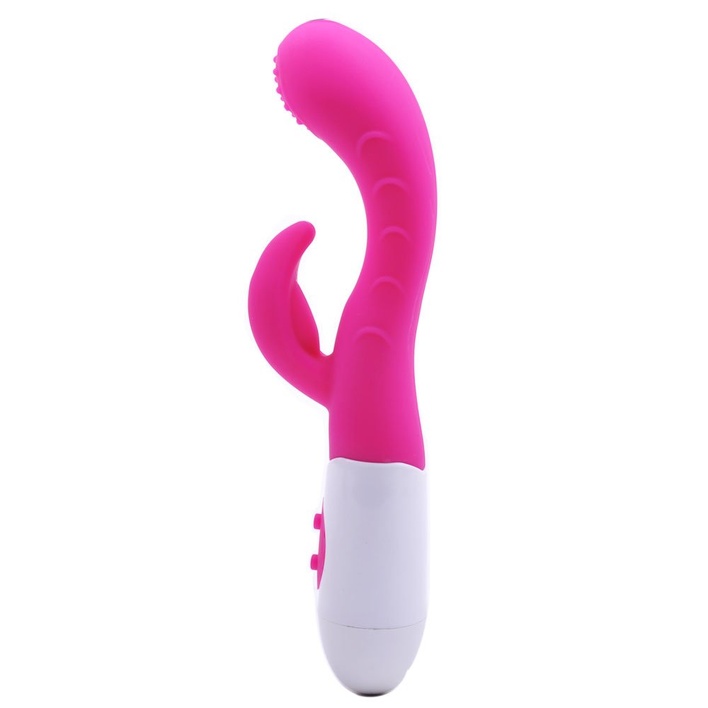 PleasureBoxxx Multi Speed Silicone Rabbit Vibrator G-Spot and Clitoris Stimulator
