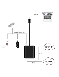 V. Wired USB 3.0 a Gigabit Ethernet Network Adapter   Adaptador USB a Ethernet LAN Card superior