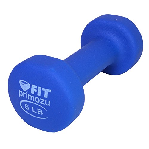 Primozu FIT Neoprene Dumbbell (5LB - LIGHT-BLUE - SINGLE)