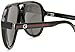 Gucci Men's 1627/S Aviator Sunglasses,Shiny Black Frame/Grey Lens,One Size