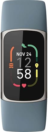 Fitbit Charge 5 Activity Tracker Steel Blue w/ 6 Month Premium & GPS view 3