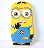 MobileCentral (Tm) ; for LG LS620 (Realm) & LG VS450PP (Optimus Exceed 2) Phone Case Despicable Me Cute Minion Silicone Rubber Skin Cover & Stylus Pen (Double Eyes / Blue Pants) …