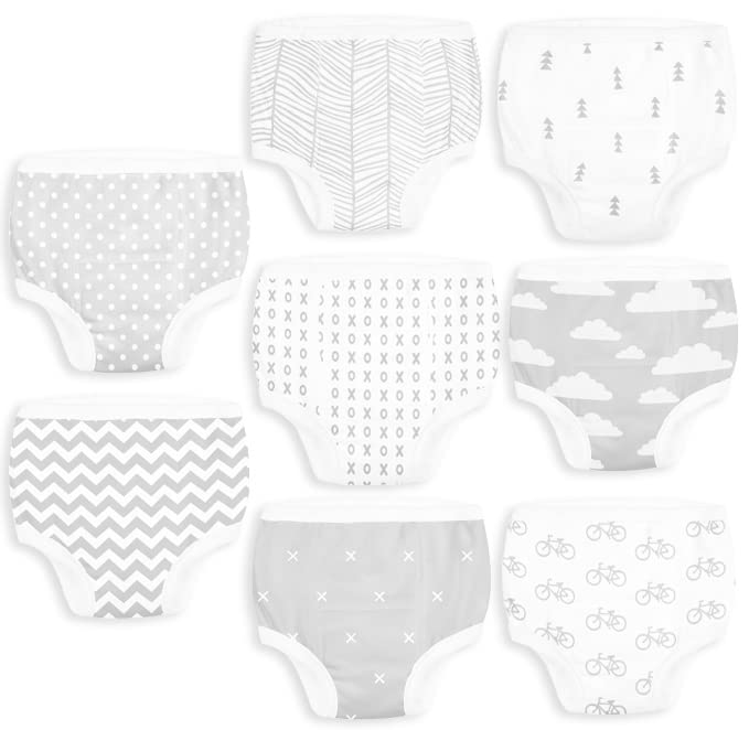 Photo 1 of BaeBae Goods Grey Clouds Baby Training Underwear for Boys and Girls (2T), Absorbent Underpants