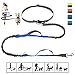 Bolux Hands Free Dog Leash Dual Handle Running Leash Shock Absorbing, Extendible Bungee Reflective Stitching Adjustable Waist Belt (Fits up to 47