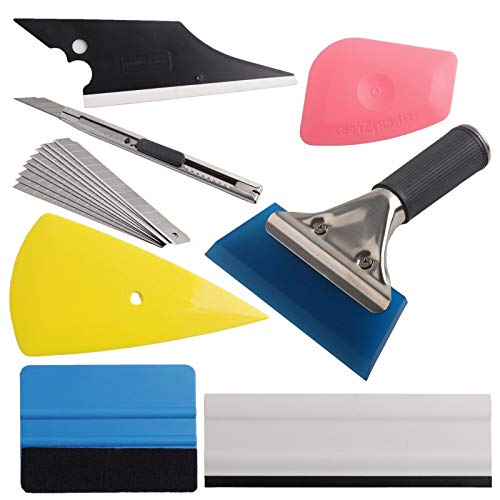KAFEEK Vehicle Glass Protective Film Car Window Wrapping Tint Vinyl Installing Tool (Set of 7)