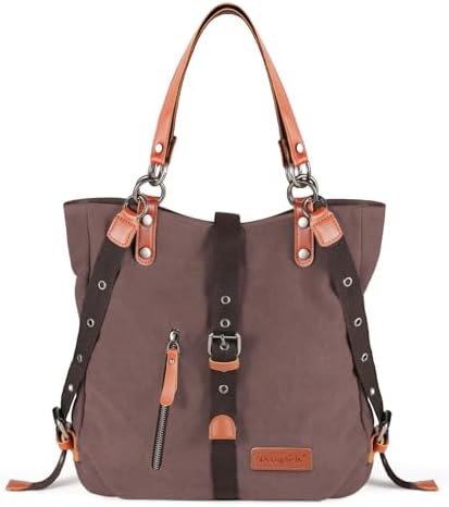 Amazon.com: SHANGRI-LA Canvas Tote Handbag Casual Purse Shoulder