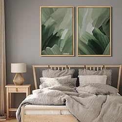 MUDECOR Framed Canvas Print Wall Art Set Green