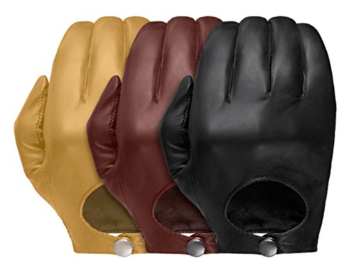 Tough Gloves Men's Ultra Thin Stealth Leather Gloves Size 10 Color Tan