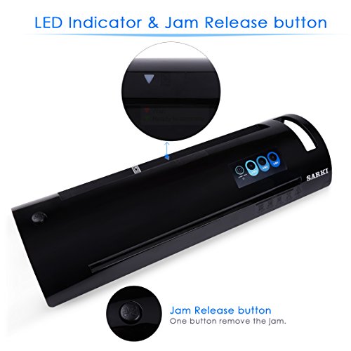 A6/A4/A3 Thermal Laminator, Laminating Machine with Two Roller System, Jam-Release Switch and Automatic Shut off Function, Fast Warm-up, Quick Laminating Speed, for Home, Office and School - Thumbnail 3