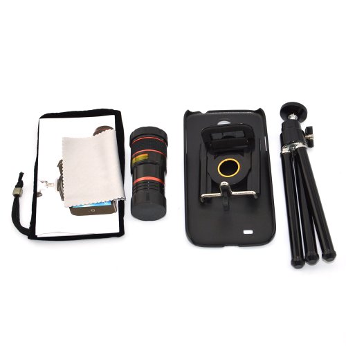 Apexel  8x Zoom Camera Lens Kit with Tripod/Case for Samsung Galaxy S4 I9500 , Sprint L720, AT&T I337, Verizon i545, T-Mobile M919 , R970