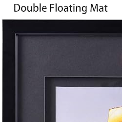 Yaetm 11x14 Double Floating Mat Picture Frame Set