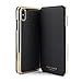 Ted Baker Fashion Mirror Folio Case for iPhone Xs Max, Protective Cover iPhone Xs Max for Professional Women/Girls - Shannon - Black