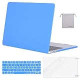 MOSISO MacBook Pro 13 inch Case 2019 2018 2017 2016 Release A2159 A1989 A1706 A1708, Plastic Hard Shell &Keyboard Cover &Screen Protector &Storage Bag Compatible with MacBook Pro 13, Brahmin Blue
