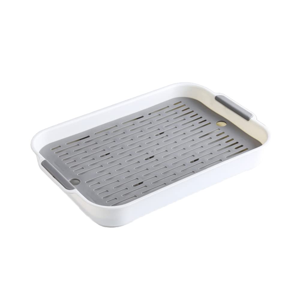 Photo 1 of **MISSING GRATE** Gigicloud Rabbit Litter Box with Grate, 14.5 x 9.5 Inch Guinea Pig Litter Pan Anti-turnover Pet Toilet Potty Trainer Corner Guinea Pig Training Pan Cage with Toilet Tray For Rabbit Chinchilla Guinea