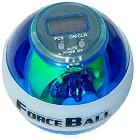 Gyroscope LED Lights Wrist Ball Power Ball Gyro Power Arm Exercise Force Ball (Blue)