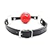 Health Japan (≧▽≦) Soft Open Breathable Leather Mouth Ball Gag, 15% off $8.5, Mouth Gag For Men Woman