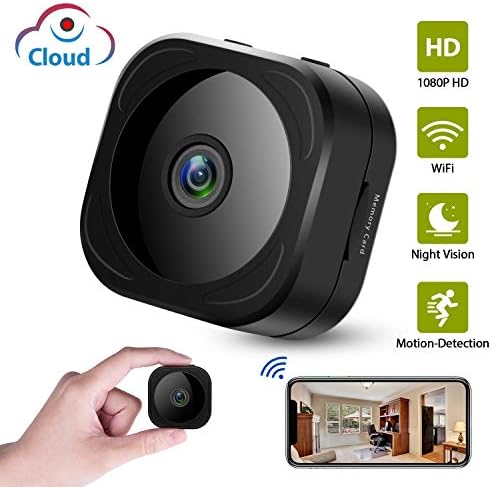 Cloud Storage Camera, HD 1080P Mini Spy Hidden Camera, Wireless Security Indoor Nanny Surveillance Cam with Motion Detection Night Vision Compatible with iPhone/Android Phone/iPad