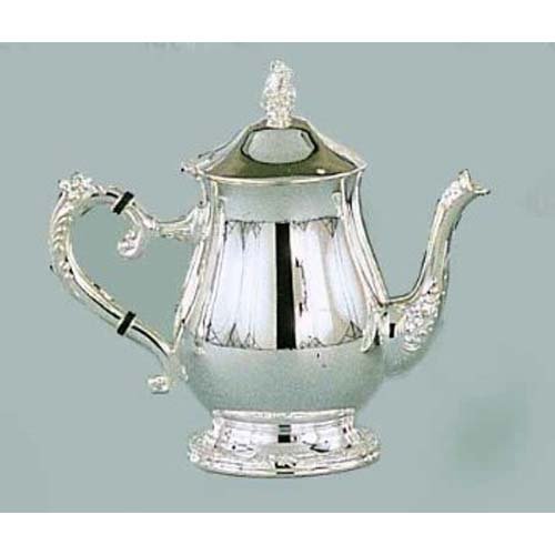 Silver Plated Teapot. Luxury Original Moroccan Chrome Plated Brass
