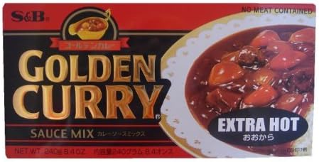 S&B Golden Curry Sauce Mix Extra Hot, 8.4-Ounce (Pack of 5) Home Grocery Product