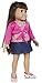 The Springfield Collection by Fibre-Craft Denim Skirt Outfit, Pink Shirt and Polka Dot Shoes