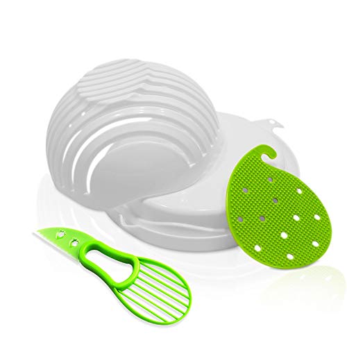 image for Premium Salad Cutter Bowl by Kitcheon, Lettuce and Vegetable Chopper, 