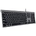 Macally Ultra-Slim USB Wired Computer Keyboard for Apple MacBook Pro/Air, iMac, Mac Mini, Mac Pro, Windows PC Laptops/Desktops and Notebooks - Plug and Play - No Drivers - Space Gray (ACEKEYSG)