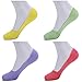 SmartWallStation 10 Pair Women 5-9 Socks Boat Low Cut Casual Thin Cotton No Show Deodorant Sock Non Slip Hidden Flat Colorful Set