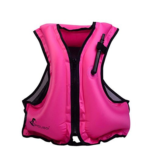Kingswell Adult Portable Inflatable Swim Vest Life Buoyancy Jacket Safety Vest For Snorkeling, Diving