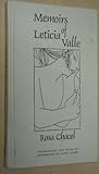 Memoirs of Leticia Valle, Chacel, Rosa, 0803214561
