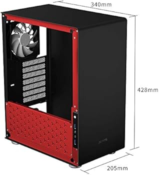 Jonsbo U4 B Black Sgcc Steel Aluminum Tempered Glass Atx Mid Tower Computer Case Buy Online At Best Price In Ksa Souq Is Now Amazon Sa