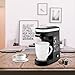 CHULUX Single Serve Coffee Maker, Personal Coffee Brewer Machine for Single Cup Pods & Reusable Filter, 12oz Water Tank, Quick Brewing, One Touch Operation, Compact Size, for Home, Office, RV