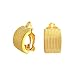 Casual Twisted Grooved Cable Rope Stripe Wide Half Hoop Clip On Earrings For Women Non Pierced Ears Gold Tone Plated