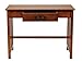 OSP Home Furnishings Sierra Writing Desk with Pull-Out Drawer and Mission Style Side Panels, Ash Brown