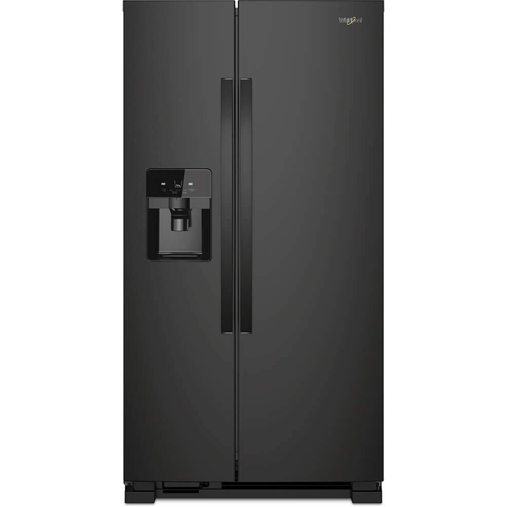 Whirlpool WRS321SDHB 21 Cu. Ft. Black Side-by-Side Refrigerator