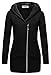 DJT Womens Long Sleeve Hooded Zip-up Sweatshirt