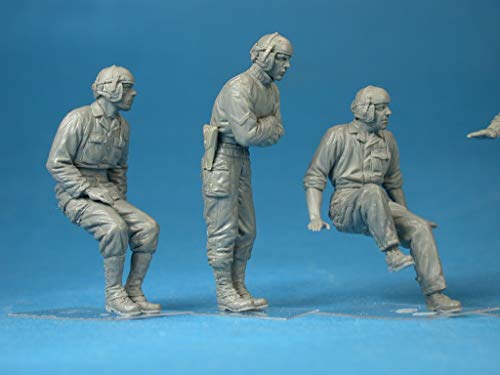 MiniArt 35126 US Tank Crew, WWII Military Miniatures 1/35 Scale Model Kit ...