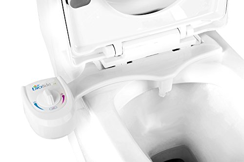 Bio Bidet A3 Fresh Water Non-Electric Bidet Attachment with Self-Cleaning Nozzle, Solid Brass Valve Assembly and Swivel Metal Hose Joint - Thumbnail 6