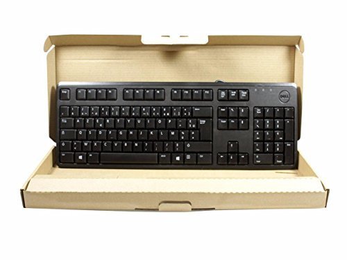 Dell KB212-B 105 Keys AZERTY Layout Black USB Wired Keyboard DJ497 0DJ497 CN-0DJ497