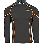 Panegy Men's Compression Long Sleeves Baselayer Underlayer Sportswear Shirt