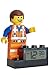 ClicTime 9003967 Emmet Kids Minifigure Light Up Alarm Colour | Plastic | 9.5 inches Tall | LCD Display | boy Girl | Official Lego Movie 2 Clock