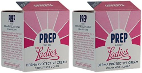 PREP: "For Ladies" Derma Protective Cream * 2.53 Fluid Ounce (75ml) Packages (Pack of 2) * [ Italian Import ]