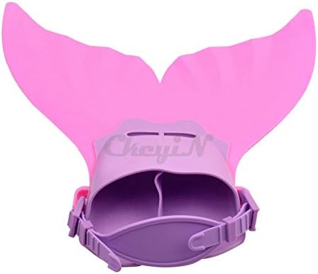 Sidney Wollaston Adjustable Kids Swimming Fins Training Flipper Mermaid Tail Monofin with Soft Strap