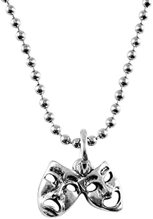 Thespian Comedy/Tragedy Mask Necklace For Actors