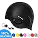 arteesol Swim Cap, Swimming Cap 1pcs/2pcs Silicon Women Waterproof No-Slip Swimming Caps for Men Kids Adults (Black, 1PCS)