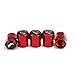 TK-KLZ 5Pcs for Jeep Skull Logo Car Wheel Tires Valve Stem Caps for Chrysler Jeep Grand Cherokee Wrangler Compass Cherokee Renegade Patriot Grand Comander Decoration Accessories (Red)
