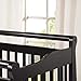 DaVinci Emily 2-in-1 Convertible Mini Crib and Twin Bed in Ebony, Greenguard Gold Certified