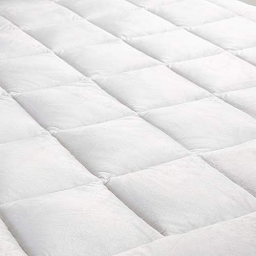 Beckham Hotel Collection Premium Microplush Mattress Pad - Hypoallergenic Ultra Soft Overfilled Topper with Deep Fit - Full - Thumbnail 5