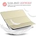 MoKo Case Fit iPad 2/3/4 - Ultra Lightweight Slim Smart Shell Stand Cover with Translucent Frosted Back Protector Fit iPad 2/The New iPad 3 (3rd Gen)/iPad 4 ONLY, Gold (with Auto Wake/Sleep)